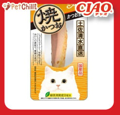 CIAO CIAO 貓零食 日本燒鰹魚條 25g [柴魚風味] 25g  正面圖