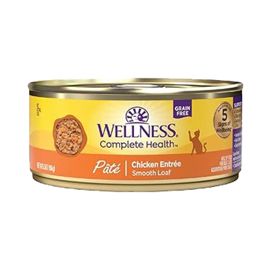 WELLNESS WELLNESS 貓罐頭 Complete Health 無穀物 Pate營養系列 鮮雞肉 5.5oz 156g 5oz  正面圖
