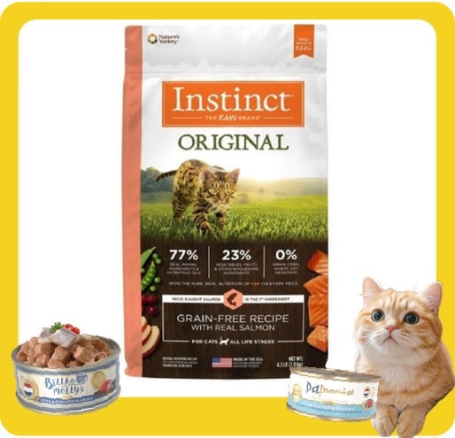 Instinct Instinct 貓糧 本能 貓糧 無穀物三文魚配方 4.5lb 5lb  正面圖