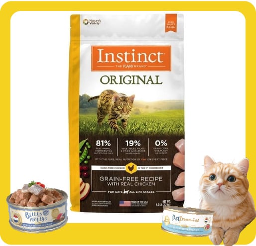 Instinct Instinct 貓糧 本能 貓糧 無穀物雞肉配方 11lb 11lb  正面圖