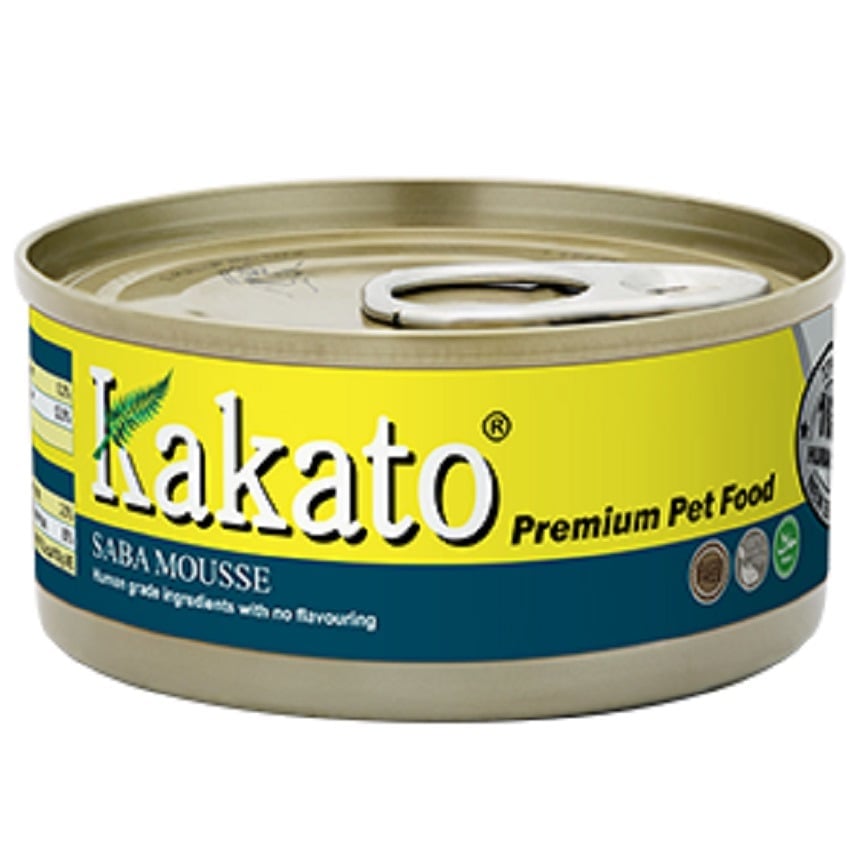 Kakato Kakato 罐頭 貓狗罐頭 鯖花魚慕絲 70g 70g  正面圖