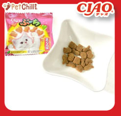 CIAO CIAO 貓零食 日本磨牙潔齒貓脆餅 金槍魚味 5g 8包入 5g  正面圖