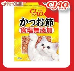 CIAO CIAO 貓零食 日本鰹魚刨花魚片 食鹽無添加 50g 50g 正面圖