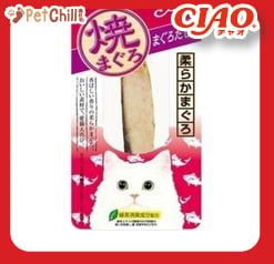 CIAO CIAO 貓零食 日本燒鰹魚條 まぐろだし味 大包裝 25g [金槍魚味] 25g  正面圖
