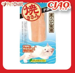 CIAO CIAO 貓零食 日本烤雞胸肉 幼貓用 原味 30g 30g 貓用 正面圖