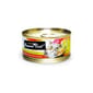 Fussie Fussie Cat 貓罐頭 黑鑽 吞拿魚+三文魚 Tuna with Salmon 80g 80g  正面圖