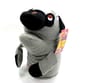 日本Bonbi 日本Bonbi ILOVEPETS Animal Mitten LoveDog 狗狗手偶玩具 灰黑八哥犬 一個入   正面圖
