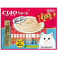 CIAO CIAO 肉泥 貓零食 金槍魚混合海鮮味 14g 40本入 14g  正面圖