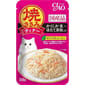 CIAO CIAO 貓濕糧 日本燒雞肉晚餐包 蟹柳+扇貝 40g 40g  正面圖