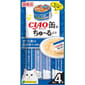 CIAO CIAO 肉泥 貓零食 缶之系列 鰹魚+鰹魚乾 14g 4本入 14g  正面圖