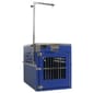 Solidpet蘇力 Solidpet蘇力 寵物籠 貓籠狗籠 鋁板固定飛機籠 無輪新款 三號 藍色   正面圖