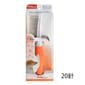 Petiy Petiy Beauty 用具嚴選 白橙色塑料柄排針梳毛刷 20針  猫犬用 正面圖