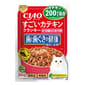 CIAO CIAO 貓糧 日本維護牙齒健康 鰹魚乾+金槍魚味 200g 200g  正面圖