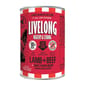 LIVELONG LIVELONG 狗罐頭 無穀物羊肉+牛肉+甜薯 362g 362g  正面圖