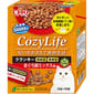 CIAO CIAO 貓糧 日本Cozy Life 5000億個乳酸菌 鰹魚乾雜錦味 20g 10袋入 20g  正面圖
