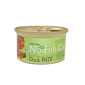 No No Fish Cat不吃魚的貓 貓罐頭 主食罐 鴨肉肉醬 85g 85g  正面圖