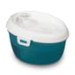 Cat Cat H2O mini Water FountainL 活性碳除口氣迷你飲水機 不含USB插頭 白+藍 1.2L 2L 猫犬用 正面圖