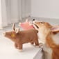 HelloDOG HelloDOG 狗玩具 玩具嚴選 發聲耐咬可愛毛絨豬 顏色隨機   正面圖