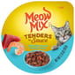 Meow Meow Mix 杯装濕糧 肉塊醬汁 吞拿魚+蝦 78g 78g  正面圖