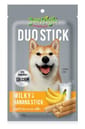 Jerhigh Jerhigh 夾心小食系列狗小食 DUO STICK 牛奶+香蕉夾心雞肉條 50g 50g  正面圖